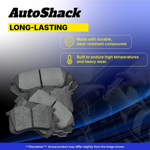 AutoShack Front & Rear Premium Ceramic Brake Pad Set Replacement for 2008-2013 Nissan Rogue 2007-2012 Nissan Sentra 8-PC in Saudi Arabia