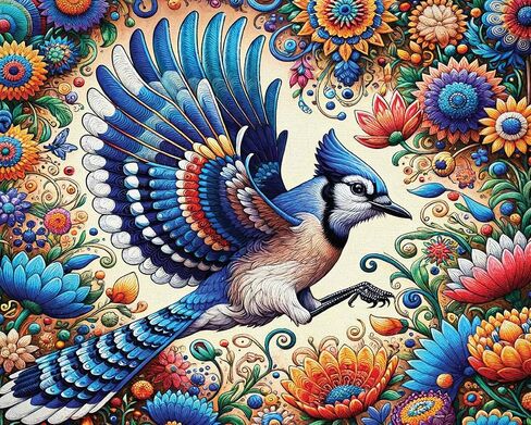 Springbok Hummingbird Dream 1000 Piece Puzzle for Adults - Featuring a Vivid Hummingbird and Flowers in Saudi Arabia