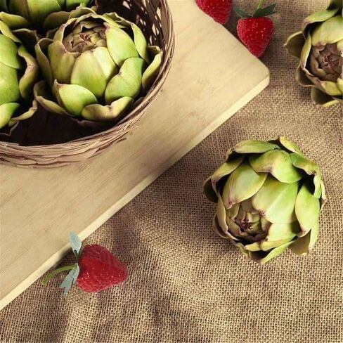 6pcs Large Green Faux Artichoke - Fake Realistic Artichoke Decor, Artificial Vegetable for Home Decor, Table Centerpiece, Kitchen Decor in Saudi Arabia