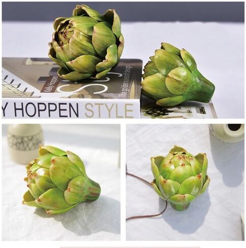 6pcs Large Green Faux Artichoke - Fake Realistic Artichoke Decor, Artificial Vegetable for Home Decor, Table Centerpiece, Kitchen Decor in Saudi Arabia
