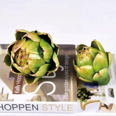 6pcs Large Green Faux Artichoke - Fake Realistic Artichoke Decor, Artificial Vegetable for Home Decor, Table Centerpiece, Kitchen Decor in Saudi Arabia