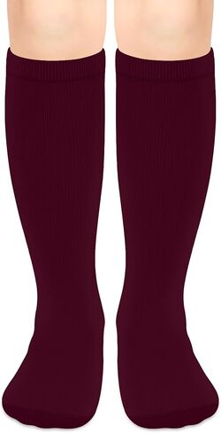 Olreco 1 Pack Toddler Kids Youth Soccer Socks Girls Boys Baseball Socks Youth Knee High Softball Football Accessories Cotton in Kuwait