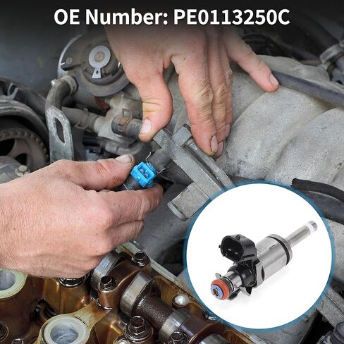 حاقن الوقود لمازدا MX-5 مياتا 2.0 2016-2018 تدفق المباراة رقم PE0113250C فوهة الوقود الأسود 1 قطعة in Saudi Arabia