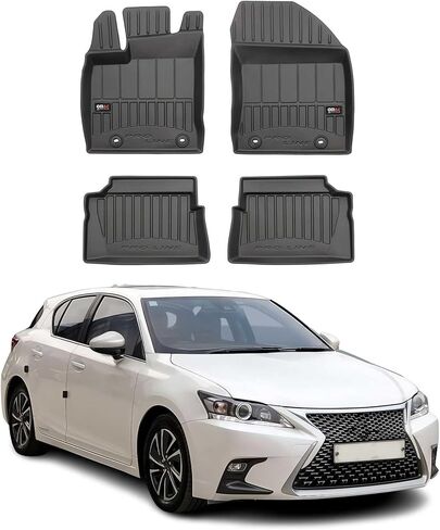 OMAC Premium Floor Mats for Lexus CT 200h 2011-2017 Car Mats All Weather 3D Custom Fit Rubber Mat Waterproof Odorless TPE Floor Liners Laser Measured Non-Slip (Black) in Kuwait