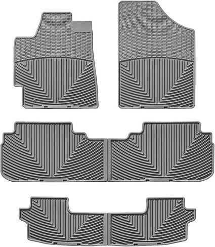 سجادات أرضية WeatherTech لجميع الأحوال الجوية لسيارة Toyota Highlander الكاملة (WTCB086121122)، أسود in Saudi Arabia