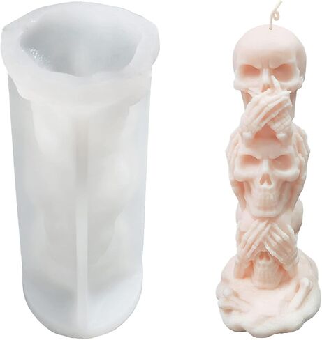Easter Candle Molds 3D Egg Shaped Resin Casting Mould for DIY Candle Making, Soap, Chocolate, Holiday Decorations in Saudi Arabia