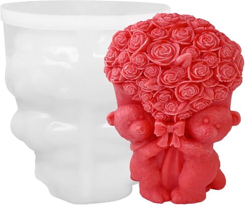 Easter Candle Molds 3D Egg Shaped Resin Casting Mould for DIY Candle Making, Soap, Chocolate, Holiday Decorations in Saudi Arabia