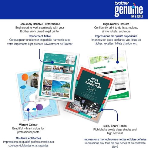 Brother Genuine LC506XXLBKS Super High Yield Black Ink Cartridge for MFC-J4355DW, MFC-J4555DW, MFC-J6560DW, MFC-J6960DW, MFC-J6975DW with Tech Smart USA Printer Essentials Download Card for PC in Saudi Arabia