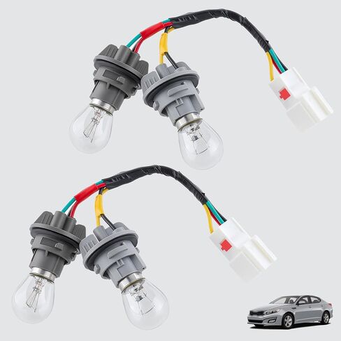 2Pcs 92451-4C500 Rear Tail Light Bulb Socket and Wire Harness Compatible with Kia Optima 2014 2015 924514C500 in Kuwait