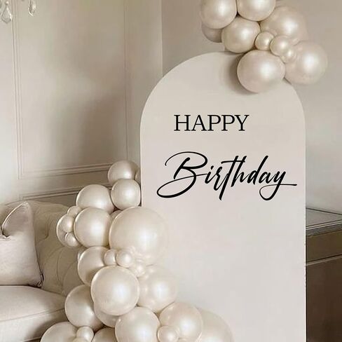 ملصق حائط لعيد ميلاد سعيد - لافتات خلفية على شكل قوس بالون لحفلات أعياد الميلاد، ديكور خلفية للتصوير الفوتوغرافي (أسود) in Kuwait