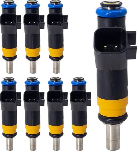 HiSport 05037479AA Fuel Injector 8PCS 4 Holes Compatible with Dodge hemi 5.7 Fuel Injectors,5.7L Charger Ram-Pickup Durango 2008-2015,Replacement for Jeep Grand Cherokee Replaces FJ732 in Saudi Arabia