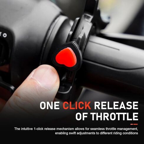 Motorcycle Cruise Control Assist, Outdoor Anti-slip Waterproof Throttle Lock Clamp, Effort-saving Motor Speed Cruise Controller, Universal for Most Motors, ATVs, E-bikes (Black) in Kuwait