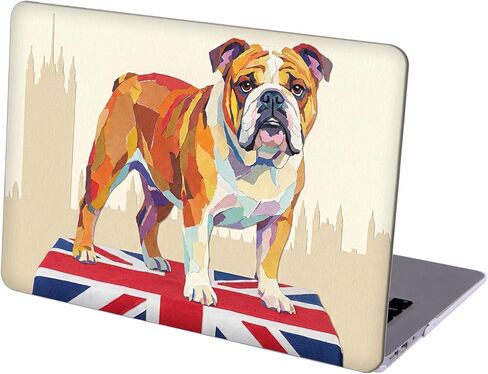 Compatible with MacBook Air 15.3-inch, Hard Shell Case with Keyboard Cover and Screen Protector (A2941, M2 Chip / A3114, M3 Chip / A3241, M4 Chip, 2023-2025 Release) - English Bulldog MC22914 in Saudi Arabia