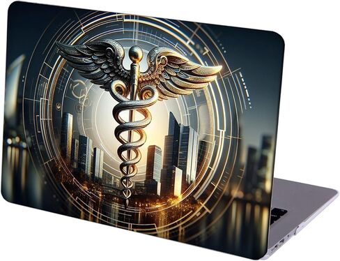 متوافق مع جهاز MacBook Pro مقاس 16 بوصة، حافظة صلبة مع غطاء لوحة مفاتيح وواقي شاشة (A2485، M1 / ​​A2780 M2 / A2991 M3 / A3403 A3186 M4، إصدار 2021-2025) - Caduceus MC23371 in Saudi Arabia