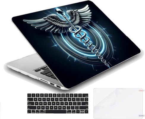 Compatible with MacBook Pro 16-inch, Hard Shell Case with Keyboard Cover and Screen Protector (A2485, M1 / A2780 M2 / A2991 M3 / A3403 A3186 M4, 2021-2025 Release) - Caduceus MC23371 in Saudi Arabia