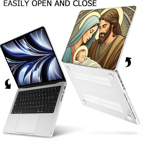 متوافق مع جهاز MacBook Pro مقاس 16 بوصة، حافظة صلبة مع غطاء لوحة مفاتيح وواقي شاشة (A2485، M1 / ​​A2780 M2 / A2991 M3 / A3403 A3186 M4، إصدار 2021-2025) - Christ MC22742 in Saudi Arabia
