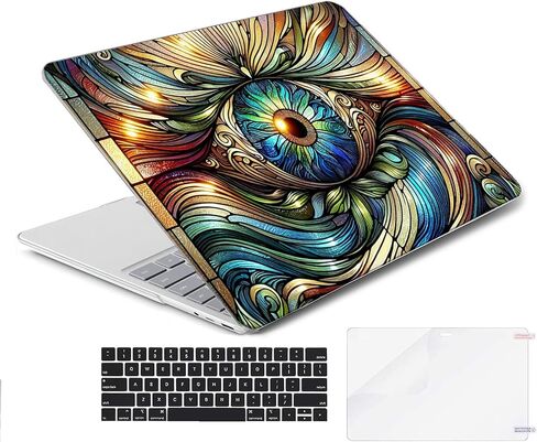 Compatible with Surface Laptop 5/4/3 13.5 inch, Hard Shell Case with Keyboard Cover and Screen Protector (Models:1951&1868, 2022 2021 2019 Release) - Eyes MC22705 in Saudi Arabia