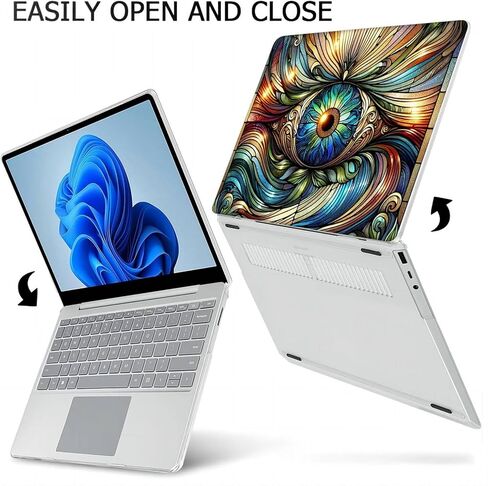 Compatible with Surface Laptop 5/4/3 13.5 inch, Hard Shell Case with Keyboard Cover and Screen Protector (Models:1951&1868, 2022 2021 2019 Release) - Eyes MC22705 in Saudi Arabia