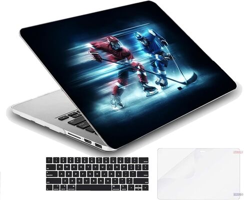 Compatible with MacBook Pro 16-inch, Hard Shell Case with Keyboard Cover and Screen Protector (A2485, M1 / A2780 M2 / A2991 M3 / A3403 A3186 M4, 2021-2025 Release) - Hockey MC22289 in Saudi Arabia