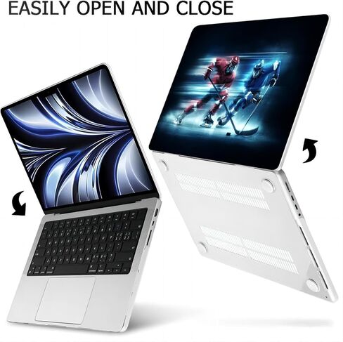 Compatible with MacBook Pro 16-inch, Hard Shell Case with Keyboard Cover and Screen Protector (A2485, M1 / A2780 M2 / A2991 M3 / A3403 A3186 M4, 2021-2025 Release) - Hockey MC22289 in Saudi Arabia