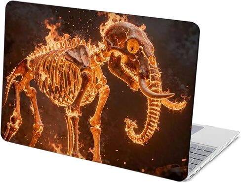 Compatible with Surface Laptop Go 2/1 12.4 inch, Hard Shell Case with Keyboard Cover and Screen Protector (Models:2013&1943, 2022 2020 Release) - Elephant Skeleton MC22331 in Saudi Arabia