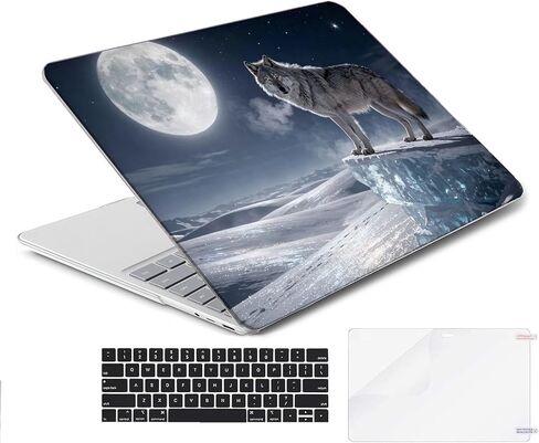 متوافق مع Surface Laptop Go 2/1 12.4 بوصة، حافظة صلبة مع غطاء لوحة مفاتيح وواقي شاشة (الطرازات: 2013&1943، إصدار 2022 2020) - Wolf MC22657 in Kuwait
