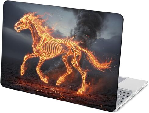 Compatible with Surface Laptop Go 2/1 12.4 inch, Hard Shell Case with Keyboard Cover and Screen Protector (Models:2013&1943, 2022 2020 Release) - Horse Skeleton MC22495 in Saudi Arabia