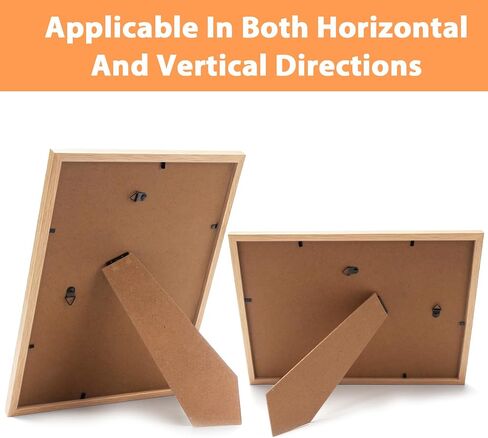 A4 Picture Frame for Wall|Photo Frame for Wall Photo Display, Gallery Wall or Photo Wall Arrangements | Standard A4 Frame Available in Black, White, Wood Colors (Natural wood, 8x12) in Saudi Arabia