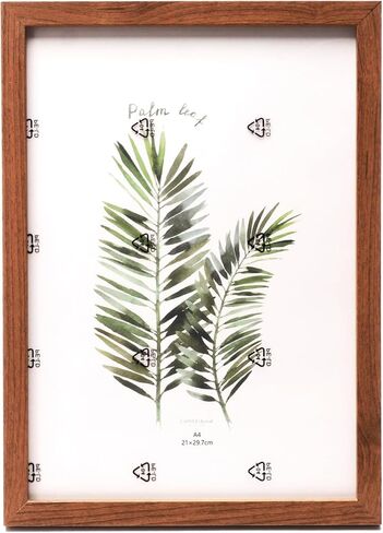 A4 Picture Frame for Wall|Photo Frame for Wall Photo Display, Gallery Wall or Photo Wall Arrangements | Standard A4 Frame Available in Black, White, Wood Colors (Natural wood, 8x12) in Saudi Arabia