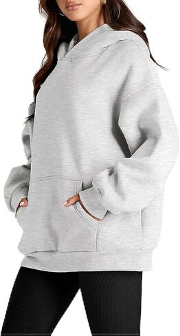 FASHIONSPARK Women's Oversized Hoodie Sweatshirt - Casual Long Sleeve Pullover Hooded Tops with Pocket in Kuwait