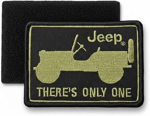 Jeep هناك تصحيح واحد مطرزة | 3.5 "× 2.5" رقعة ختم الحرارة للملابس وحقائب الظهر والقبعات والسترات والجينز in Kuwait
