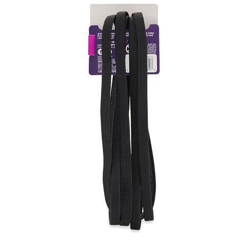 Goody Corporate Slideproof Headwrap Thin with Spikey Silicone, Black, 5 Count (Pack of 3) in Saudi Arabia
