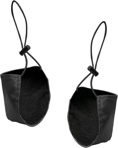 YoRise 2PCS Driving Shoe Heel Covers, Unisex Wear-Resistant Cloth Driver Heel Protective Pads, Universal Flat Shoes External Guard Cushion for Step Gas and Brake (Black) in Saudi Arabia