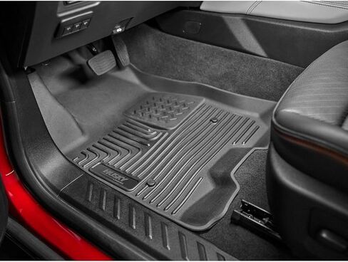 Husky Liners Weatherbeater Floor Mats | Fits 2013-2018 Ford C-Max; 2013-2019 Ford Escape | Front Row, 2-pc Black - 13821 in Saudi Arabia