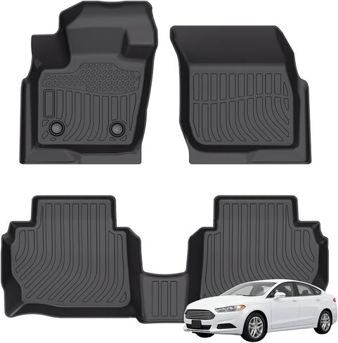 Priprilod Floor Mats Fit for Ford Fusion 2013-2016 All Weather Protector TPE Floor Liners Custom Fit Car Mats Non-Slip in Saudi Arabia