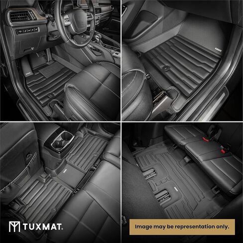 TuxMat - for Toyota Sienna 7-Seater Platinum 2025-2026 Models - Custom Car Mats - Maximum Coverage, All Weather, Laser Measured - This Full Set Includes 1st, 2nd and 3rd Rows in Kuwait