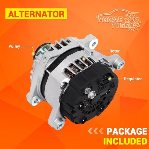 12V 150Amp High Output Alternator Compatible with 2013-2016 Hyundai Santa Fe Sport, 2013-2015 Kia Sorento 2.4L, 2014-2015 Optima 2.0L Replaces # 11710N 37300-2G850 90-22-5699 in Kuwait