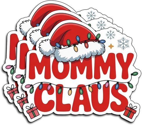 (3 قطع) ملصقات الأم كلوز المضحكة لعطلة عيد الميلاد والأمهات الممتعة لتزيين عيد الميلاد وهدايا عيد الميلاد المقاومة للماء اقتباسات للعطلات شارات الفينيل زجاجة مياه ممتصة للصدمات للسيارة وقبعة صلبة للهاتف المحمول 3x2.5 in Kuwait