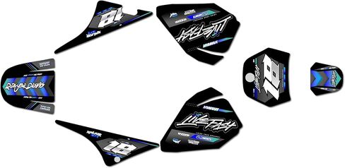 مجموعة رسومات لـ YAMAHA PW80 (All Years) REBEL Series Cm 16 Mil - On/Off the Road - ملصقات للدراجات النارية للدراجة الترابية، ملصقات سيارات سباق الدراجات النارية ملحقات موتوكروس بدون بلاستيك in Kuwait