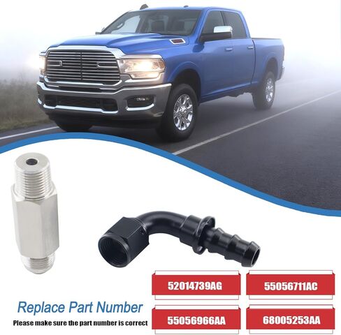 Upgraded Heater Hose Connector Compatible with Dodge Ram 6.7L Cummins 2007.5+, Ram 2500/3500/4000/4500/5500 in Kuwait