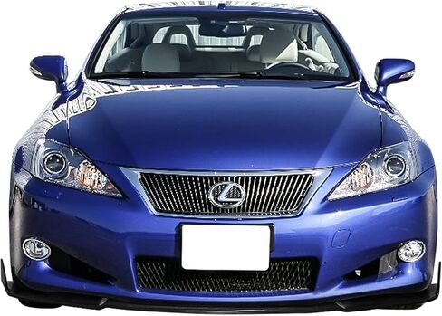 FREEMOTOR802 Front Bumper Lip Splitter, Fits 2010-2012 Lexus IS250 IS350 C Convertible, IKON Style Unpainted Black PU 3PCS Air Dam Chin Spoiler Underbody Front Lip Spoiler Lower Guard Protector in Kuwait