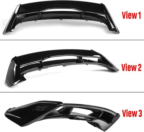 Rear Trunk Spoiler Lid Compatible with for Ford Focus Hatchback 2013-2018 RS Style Rear Trunk Spoiler Lid, Glossy Black in Kuwait