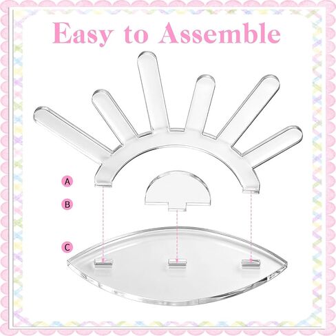 Acrylic Ring Holder, 6 Rod Ring Display Clear Rings Display Stand, Jewelry Organizer for Women Multiple Rings Storage in Saudi Arabia