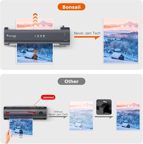 Bonsaii Laminator, 13 Inch 7-in-1 Thermal Laminator Machine with Never Jam Technology, with 40 Laminting Sheets for Home, Office, and Classroom Organization Supplies in Kuwait