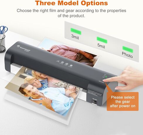 Bonsaii Laminator, 13 Inch 7-in-1 Thermal Laminator Machine with Never Jam Technology, with 40 Laminting Sheets for Home, Office, and Classroom Organization Supplies in Kuwait