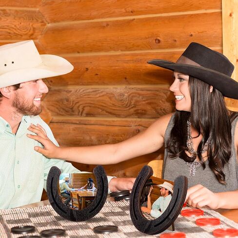 3 Pcs Horseshoe Photo Frame Wooden Western Picture Frame Holds 3.5 x 3.5 Inch Picture with Clear Acrylic for Rider or Horse Lover Equestrian Gift Vintage Wedding Party Decorations in Kuwait