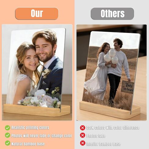 Custom Metal Photo Prints, Customized Picture Frame with Your Photo, Personalized Photo Gifts for Family and Lovers in Saudi Arabia