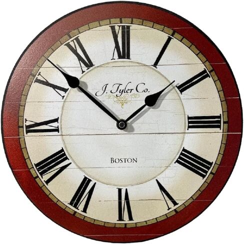 Carolina Red Wall Clock | Ultra Quiet Quartz Mechanism | Hand Made in USA Beautiful Crisp Lasting Color | Comes in 8 Sizes | 24-Inch in Saudi Arabia