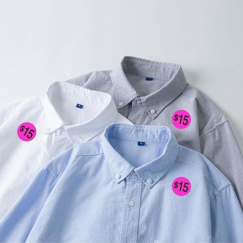 ملصقات أسعار بيع المرآب، 1800 قطعة من بطاقات الأسعار الدائرية، 3/4 بوصة، 4 ألوان (وردي، أزرق، أصفر، أخضر)، لمبيعات الفناء، أسواق السلع المستعملة، البيع بالتجزئة in Kuwait