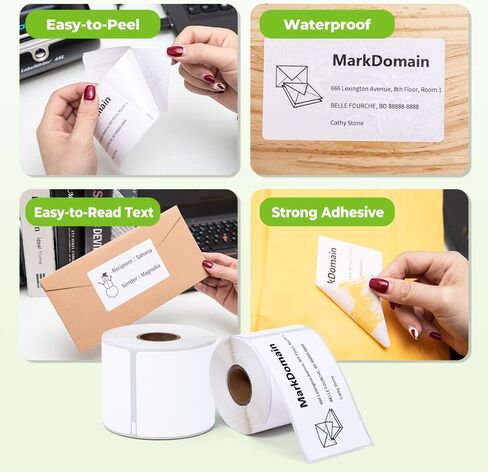 12 Rolls 30256 Standard Large Shipping Label Maker Refills 2-5/16" x 4" Compatible with Dymo Label Writer 400 450 Duo Twin Turbo 4XL LW Printer (59 mm x 102 mm, 300/Roll) in Kuwait